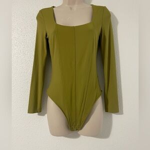 House of Harlow 1960 Bodysuit Long Sleeve Green
